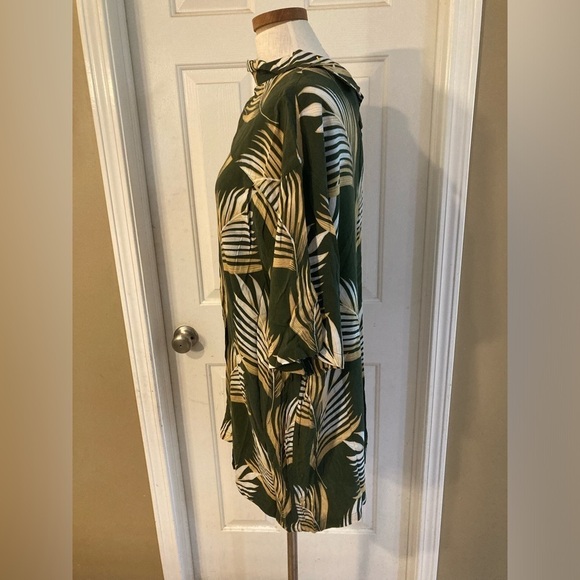 Vintage men’s Hawaiian shirt shirt sleeve XXL green - Picture 7 of 7